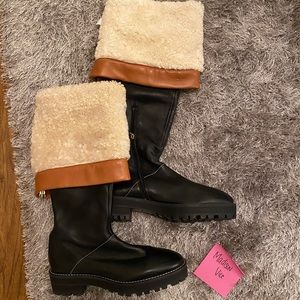 Stuart Weitzman Shearling Renata OTK boot